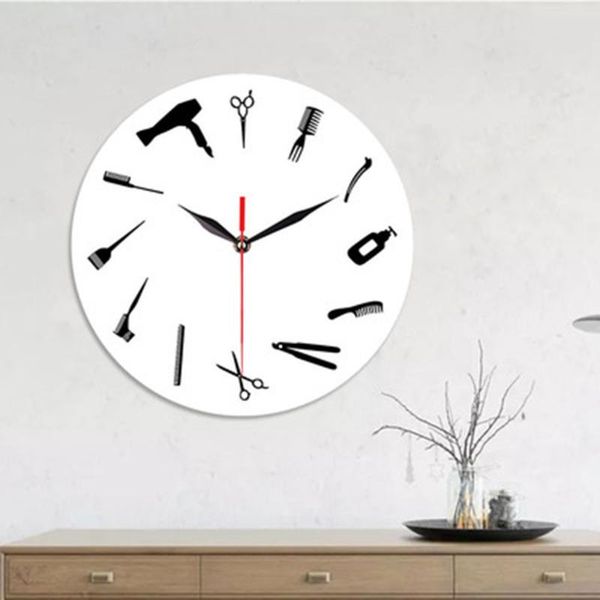 wall clocks creative barber toolkits decorative clock decor home living room 12-inch mute l523
wall clocks creative barber toolkits decorative clock decor home living room 12-inch mute l523
