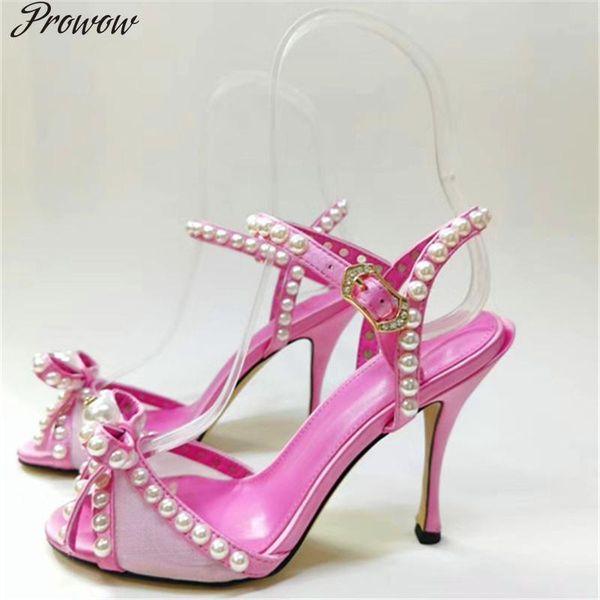 prowow new oversized pearl bow lady t-strap high heels pink black round toe high heels summer party shoes
prowow new oversized pearl bow lady t-strap high heels pink black round toe high heels summer party shoes