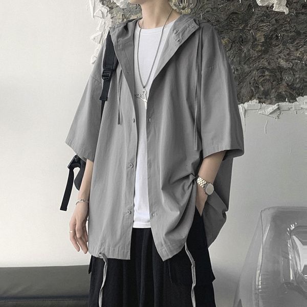 men's t-shirts summer short-sleeved t-shirt fashion casual hooded t shirt men streetwear korean loose gray black white tshirt mens, White;black
men's t-shirts summer short-sleeved t-shirt fashion casual hooded t shirt men streetwear korean loose gray black white tshirt mens, White;black
