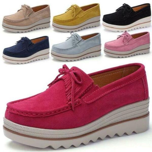 dress shoes women ladies platform hidden wedge heels loafer sneakers slip on moccasin shoe b, Black
dress shoes women ladies platform hidden wedge heels loafer sneakers slip on moccasin shoe b, Black