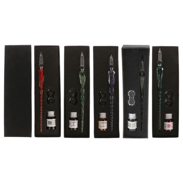 fountain pens 2021 luminous glass dip pen signature ink business gift office supplies calligraphy
fountain pens 2021 luminous glass dip pen signature ink business gift office supplies calligraphy