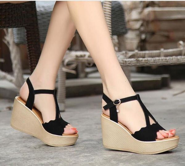 climbing fashion classic wig platform summer women shoes south peep women's sandals, Black
climbing fashion classic wig platform summer women shoes south peep women's sandals, Black