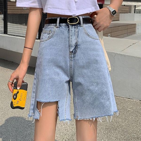 women's jeans knee length denim shorts women casual loose hole high waist biker jean straight summer 2021 plus size streetwear, Blue
women's jeans knee length denim shorts women casual loose hole high waist biker jean straight summer 2021 plus size streetwear, Blue