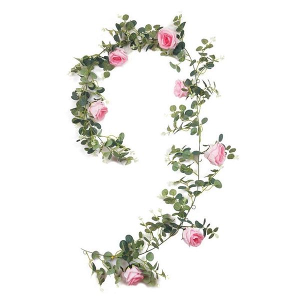 artificial eucalyptus garland with roses flower vine fake plants ivy for wedding party garden farmhouse home decor
artificial eucalyptus garland with roses flower vine fake plants ivy for wedding party garden farmhouse home decor