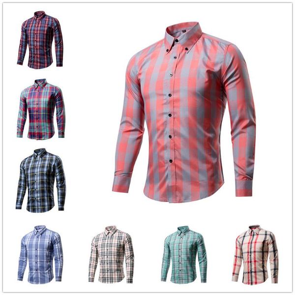 checked men shirt long sleeves plaid chemise homme autumn fall camisas para hombre men clothing collared shirt button up shirts, White;black
checked men shirt long sleeves plaid chemise homme autumn fall camisas para hombre men clothing collared shirt button up shirts, White;black