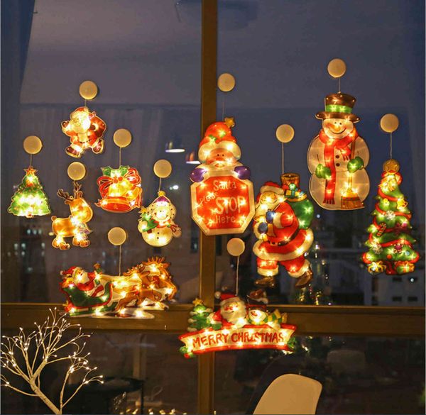 christmas led snowman scene modeling lamp window suction cup flashing color santa claus decorative
christmas led snowman scene modeling lamp window suction cup flashing color santa claus decorative