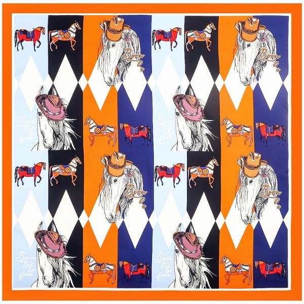 scarves 130cm born to be horse bandana fashion design brand scarf 100% silk square shawl women kerchief for ladies, Blue;gray
scarves 130cm born to be horse bandana fashion design brand scarf 100% silk square shawl women kerchief for ladies, Blue;gray