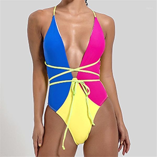 deep v-neck swimsuit women one pieces high waist bodysuit adjustable swimwear color-patching bikini maillot de bain femme women's, White;black
deep v-neck swimsuit women one pieces high waist bodysuit adjustable swimwear color-patching bikini maillot de bain femme women's, White;black
