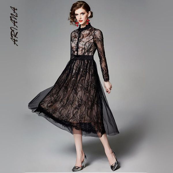 casual dresses ariana 2021 autumn elelant long-sleeved lace edge high waist dress slim lady, Black;gray
casual dresses ariana 2021 autumn elelant long-sleeved lace edge high waist dress slim lady, Black;gray
