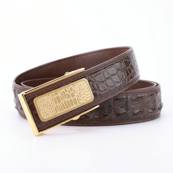 belts crocodile leather belt men's automatic buckle non-stitching high-end casual pants ceinture homme holographic sale, Black;brown
belts crocodile leather belt men's automatic buckle non-stitching high-end casual pants ceinture homme holographic sale, Black;brown
