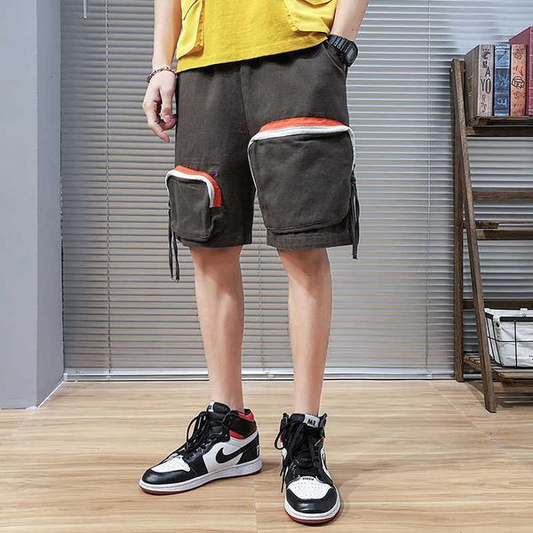 men's shorts hip hop harem knee length streetwear mens big pockets cotton cargo men summer h51y 24z6, White;black
men's shorts hip hop harem knee length streetwear mens big pockets cotton cargo men summer h51y 24z6, White;black
