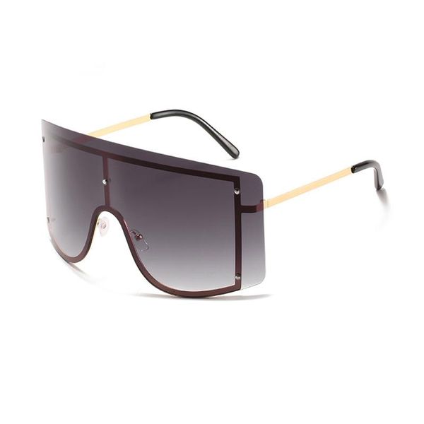 sunglasses european and american trend big frame female metal one-piece gradient color windproof riding glasses, White;black
sunglasses european and american trend big frame female metal one-piece gradient color windproof riding glasses, White;black
