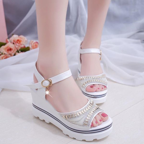 sandals 2021 rome women casual wedge summer peep toe ankle strap med heel platform pump crystal work shoes, Black
sandals 2021 rome women casual wedge summer peep toe ankle strap med heel platform pump crystal work shoes, Black