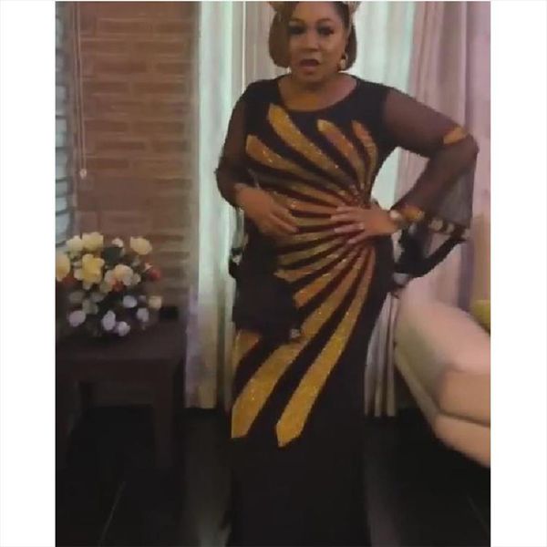 african mom fashion gauze horn women dress sleeve diamond hip covered fish tail large size stretch, Black;gray
african mom fashion gauze horn women dress sleeve diamond hip covered fish tail large size stretch, Black;gray