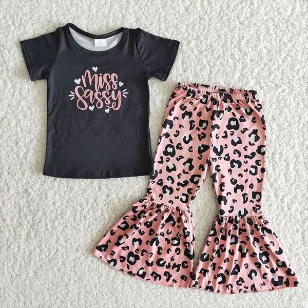 wholesale baby girls spring fashion short sleeve black shirt leopard bell bottomed pants children infant boutique kids clothes, White
wholesale baby girls spring fashion short sleeve black shirt leopard bell bottomed pants children infant boutique kids clothes, White