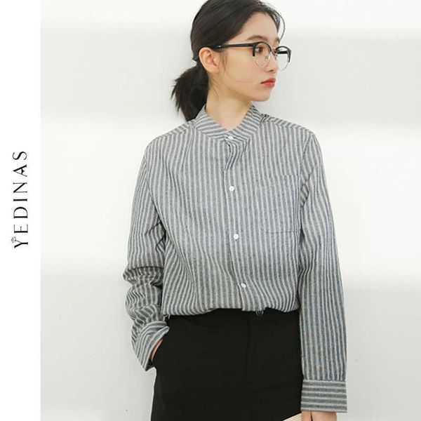 yedinas striped blouse women office ladies long sleeve o neck shirt femme autumn womens and blouses vintage korean style 210527, White
yedinas striped blouse women office ladies long sleeve o neck shirt femme autumn womens and blouses vintage korean style 210527, White