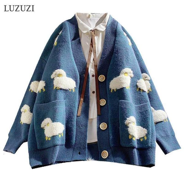 2021 new autumn female loose casual women's knitwear sweater coat cute cartoon print v neck knitted cardigan jacket x49j, White;black
2021 new autumn female loose casual women's knitwear sweater coat cute cartoon print v neck knitted cardigan jacket x49j, White;black