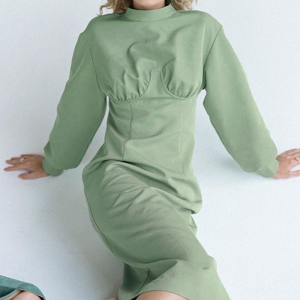 autumn 2021 new bodycon stand collar sleeve high waist green women long vestidos gq2l, Black;gray
autumn 2021 new bodycon stand collar sleeve high waist green women long vestidos gq2l, Black;gray