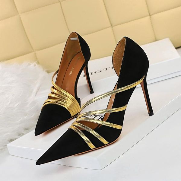 dress shoes bigtree concise flock basic slip-on plush women's high pumps 2021 shallow 9cm thin heels pointed toe elegant, Black
dress shoes bigtree concise flock basic slip-on plush women's high pumps 2021 shallow 9cm thin heels pointed toe elegant, Black