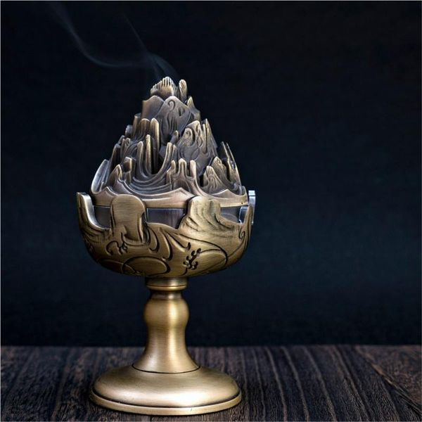 fragrance lamps retro zen incense burner unique with lid oriental metal censer decoration insenso aroma diffus quemador de incienso home dec
fragrance lamps retro zen incense burner unique with lid oriental metal censer decoration insenso aroma diffus quemador de incienso home dec