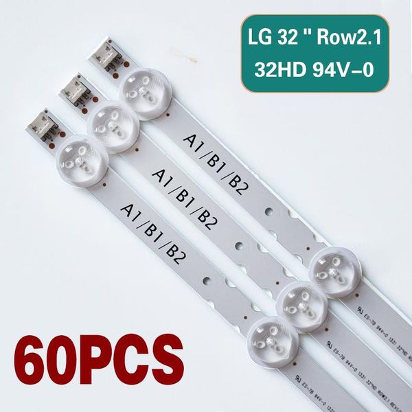 light beads led backlight strip is suitable for lg 32'' tv 32ln540v 32ln541v 32ln520b lc320dxe 6916l-1399a 1400a 1437a 1438a 1204a 1