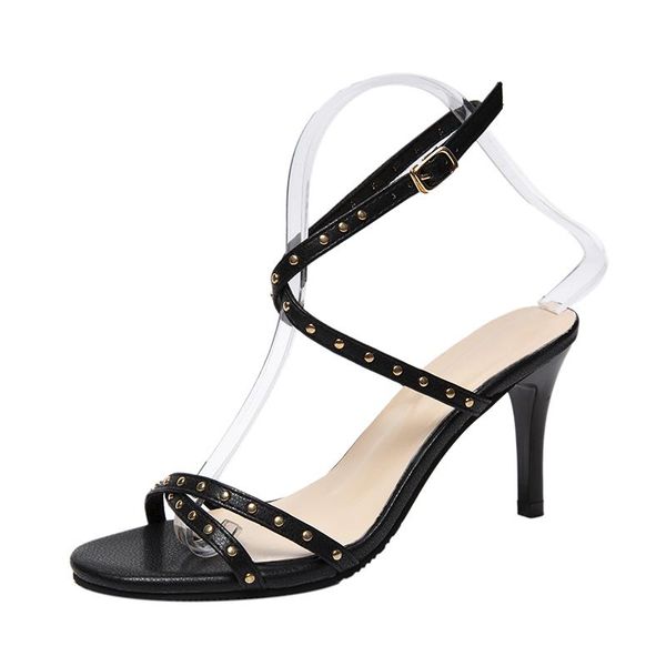 sandals 2021 summer high heels female stiletto fairy style wild word with french fashion, Black
sandals 2021 summer high heels female stiletto fairy style wild word with french fashion, Black