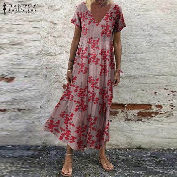 zanzea women sundress bohemian floral print beach maxi dress vintage v neck short sleeve oversized dresses femme kaftan vestido7 x0521, Black;gray
zanzea women sundress bohemian floral print beach maxi dress vintage v neck short sleeve oversized dresses femme kaftan vestido7 x0521, Black;gray