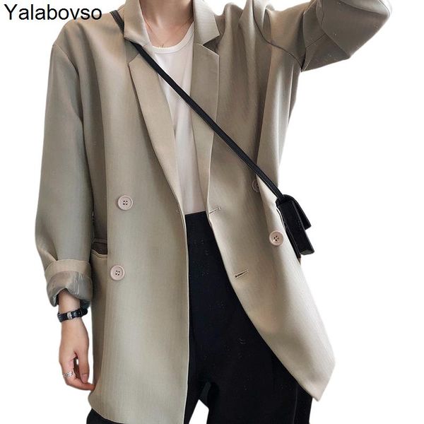 women's suits & blazers blazer feminino 2021 spring and autumn korean loose casual bouble breasted suit, White;black
women's suits & blazers blazer feminino 2021 spring and autumn korean loose casual bouble breasted suit, White;black