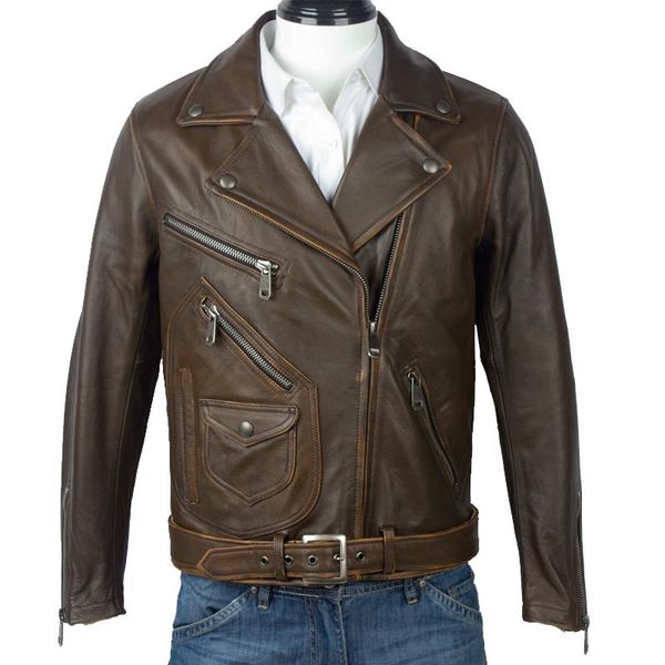 men's leather & faux 2021 vintage brown men american style motorcycle jacket large size xxxxl genuine thick cowhide slim fit biker', Black
men's leather & faux 2021 vintage brown men american style motorcycle jacket large size xxxxl genuine thick cowhide slim fit biker', Black