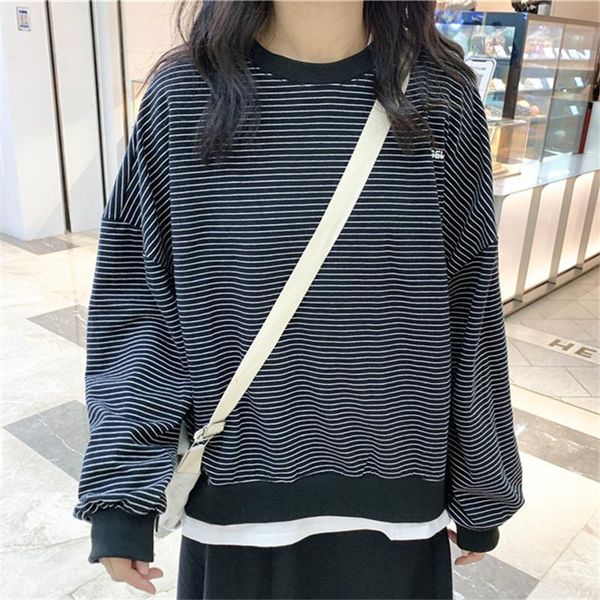 women's hoodies & sweatshirts zity women striped students simple casual o-neck womens pullover sweatshirt all-match loose chic harajuku, Black
women's hoodies & sweatshirts zity women striped students simple casual o-neck womens pullover sweatshirt all-match loose chic harajuku, Black