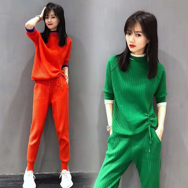women's tracksuits suit 2021 spring black solid color small green fashion knit casual elegant two-piece, Gray
women's tracksuits suit 2021 spring black solid color small green fashion knit casual elegant two-piece, Gray