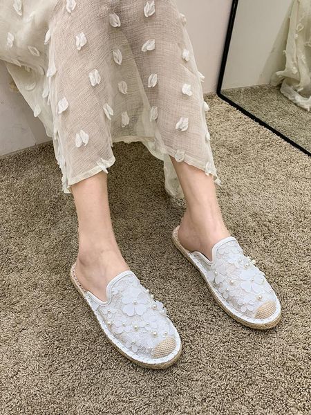 slippers korean style modern 2021 summer flats girl half drag flower beaded fashion mesh leisure cool slides beach shoe, Black
slippers korean style modern 2021 summer flats girl half drag flower beaded fashion mesh leisure cool slides beach shoe, Black
