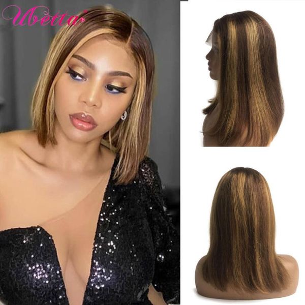 lace wigs highlight bob wig honey brown front human hair for black women short brazilian remy blunt cut, Black;brown
lace wigs highlight bob wig honey brown front human hair for black women short brazilian remy blunt cut, Black;brown