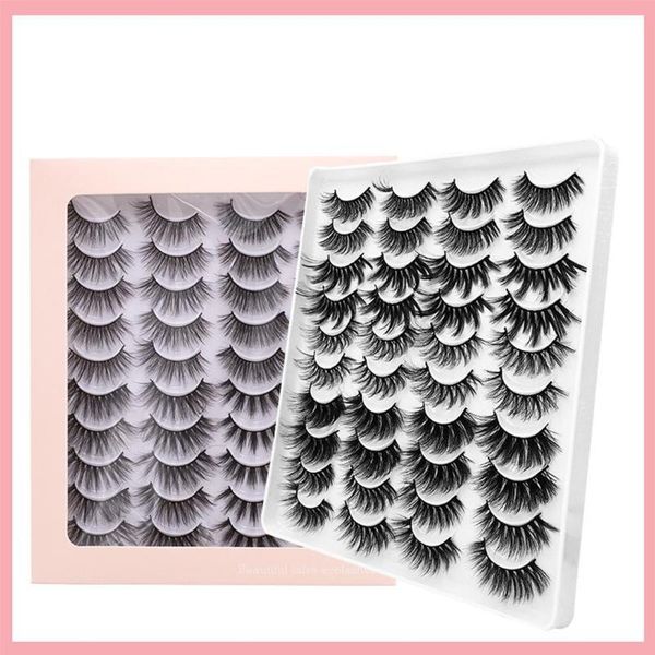 false eyelashes 20 pairs makeup 3d mink lashes fluffy soft wispy volume natural long cross eye reusable eyelash
false eyelashes 20 pairs makeup 3d mink lashes fluffy soft wispy volume natural long cross eye reusable eyelash