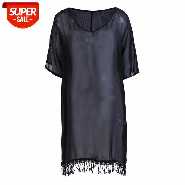 women lady lace solid beachwear cover up summer beach mini dress plus size #jc1e, Black;gray
women lady lace solid beachwear cover up summer beach mini dress plus size #jc1e, Black;gray