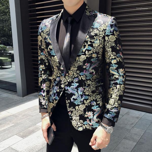 men's suits & blazers velvet mens blazer luxury flower printing single breasted wedding party male fashion slim fit prom men 5xl, White;black
men's suits & blazers velvet mens blazer luxury flower printing single breasted wedding party male fashion slim fit prom men 5xl, White;black