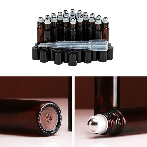 storage bottles & jars 1 set of 24pcs 10ml glass roll-on stainless steel roller balls empty essential oil perfume refillable
storage bottles & jars 1 set of 24pcs 10ml glass roll-on stainless steel roller balls empty essential oil perfume refillable