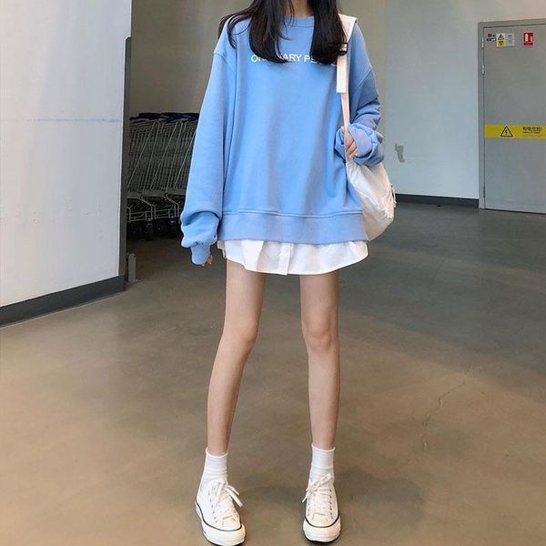 women's hoodies & sweatshirts 3 colors 2021 autumn bf style loose letter print pullovers faux two pieces sweatshirt womens (x1111), Black
women's hoodies & sweatshirts 3 colors 2021 autumn bf style loose letter print pullovers faux two pieces sweatshirt womens (x1111), Black