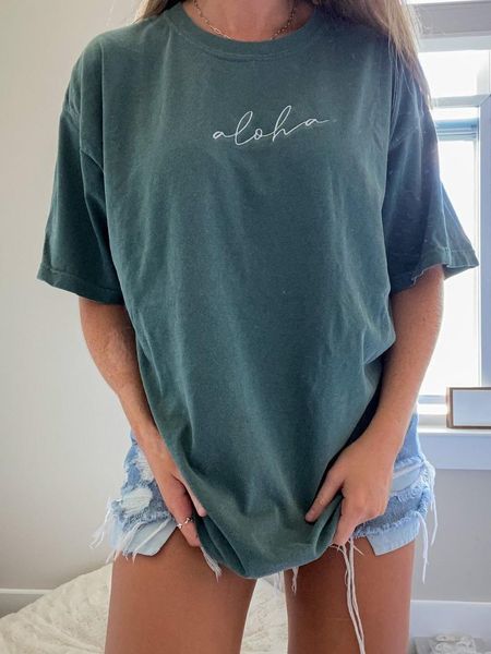 green letter print o neck short sleeve t shirt women loose casual elegant brand design streetwear new summer 2021 the plus size, White
green letter print o neck short sleeve t shirt women loose casual elegant brand design streetwear new summer 2021 the plus size, White