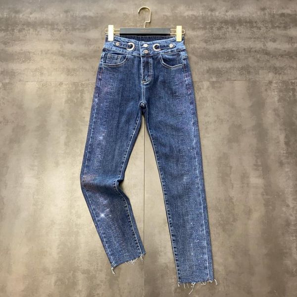 women's jeans 2021 side rhinestone rhinestones shiny glitter hem edges stretch slim fit pants, Blue
women's jeans 2021 side rhinestone rhinestones shiny glitter hem edges stretch slim fit pants, Blue