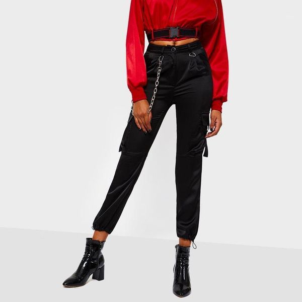 women's pants & capris black cargo women high waist trousers bf style streetwear spring fashion joggers punk pockets hip hop casual fem, Black;white
women's pants & capris black cargo women high waist trousers bf style streetwear spring fashion joggers punk pockets hip hop casual fem, Black;white