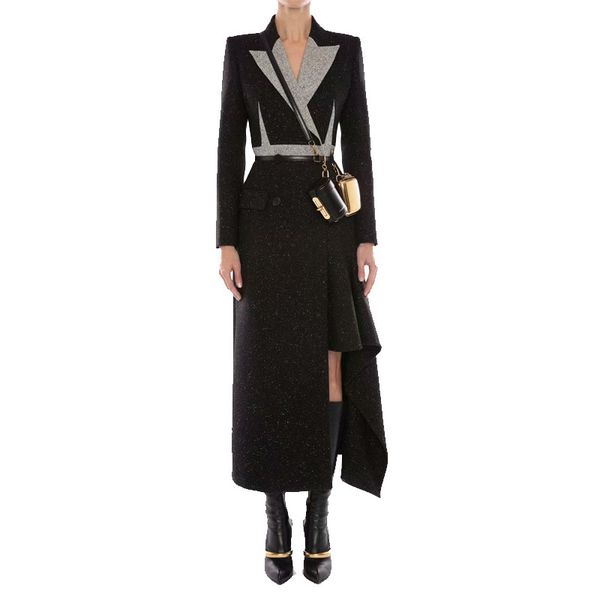2021 new autumn winter runway designers medium long wool coat women elegant turn-down collar double-breasted abrigos mujer invierno qdww, Black
2021 new autumn winter runway designers medium long wool coat women elegant turn-down collar double-breasted abrigos mujer invierno qdww, Black
