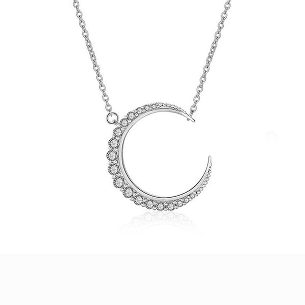 pendant necklaces sweet cute moon cubic zirconia jewelry necklace for women crescent clavicle chain friends party gifts, Silver
pendant necklaces sweet cute moon cubic zirconia jewelry necklace for women crescent clavicle chain friends party gifts, Silver