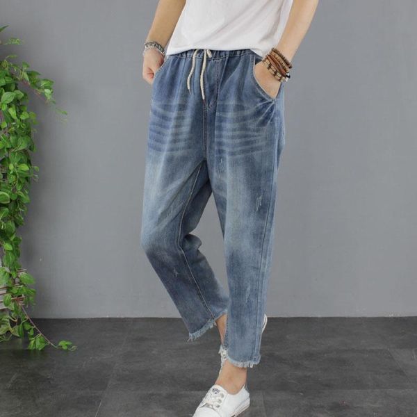 women's jeans 8655 pants vintage tassel washed loose thin straight high waist do old denim autumn female casual office trousers, Blue
women's jeans 8655 pants vintage tassel washed loose thin straight high waist do old denim autumn female casual office trousers, Blue