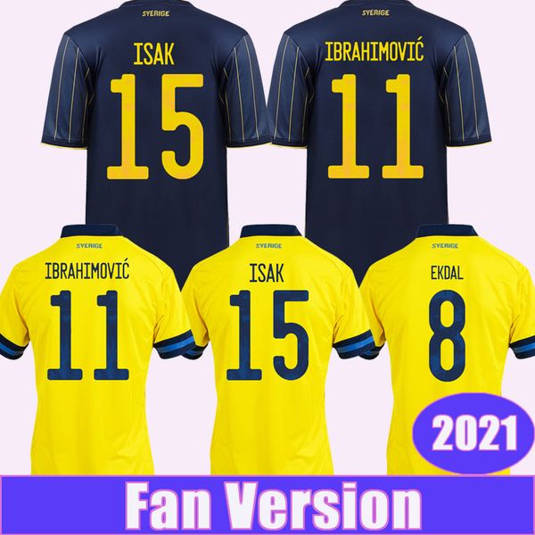 2021 sweden national team ibrahimovic forsberg mens soccer jerseys larsson ekdal isak home away football shirts short sleeve, Black;yellow
2021 sweden national team ibrahimovic forsberg mens soccer jerseys larsson ekdal isak home away football shirts short sleeve, Black;yellow