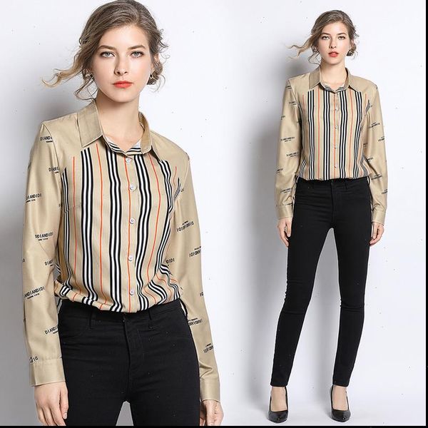 new spring summer fall runway vintage striped print collar long sleeve ol turn down neck womens party casual shirts blouse, White
new spring summer fall runway vintage striped print collar long sleeve ol turn down neck womens party casual shirts blouse, White