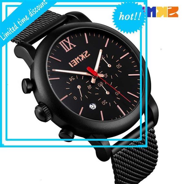 time beauty skmei luminous men's fashion leisure multifunctional timing steel mesh band quartz watch, Slivery;brown
time beauty skmei luminous men's fashion leisure multifunctional timing steel mesh band quartz watch, Slivery;brown