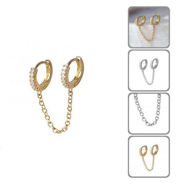 hoop & huggie jewelry 1 pair simple chain tassel cubic zirconia earrings lady for wedding, Golden;silver
hoop & huggie jewelry 1 pair simple chain tassel cubic zirconia earrings lady for wedding, Golden;silver