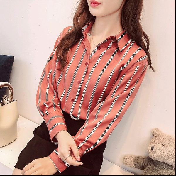 women blouses shirts women casual loose autumn striped long sleeve female ladies office blouse shirt women blusas femininas, White
women blouses shirts women casual loose autumn striped long sleeve female ladies office blouse shirt women blusas femininas, White