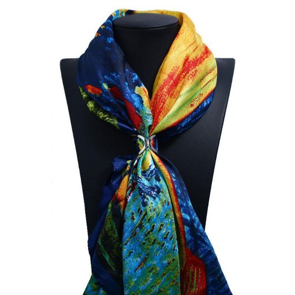 Women's X Shape Silk Scarf Clip Ring Scarves Clip Buckle Holder for Party, Blue;gray
Women's X Shape Silk Scarf Clip Ring Scarves Clip Buckle Holder for Party, Blue;gray
